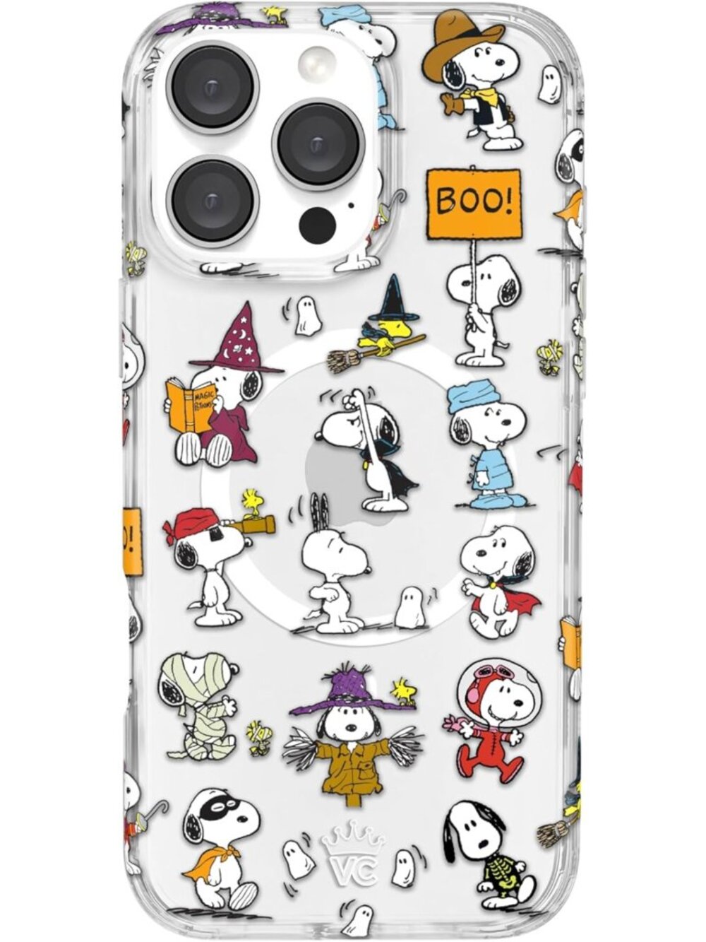 Snoopy Halloween Velvet Phone Case for iPhone 16 Pro Max - MagSafe Compatible